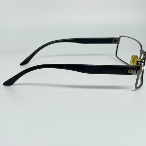 Ray Ban Silver Black Eyeglasses Frames Full Rim Rectangular H18711 - Picture 4 of 6